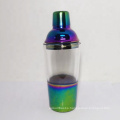 20OZ stainless steel glass cocktail shaker engraved effect